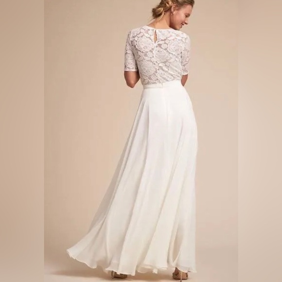 BHLDN Jenny Yoo Hampton Long Maxi Skirt . B20 - Picture 3 of 5